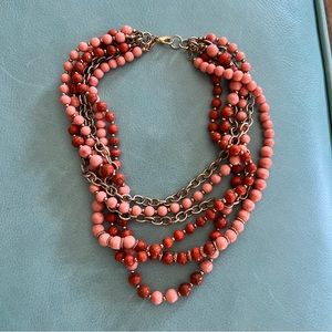 Kenneth Jay Lane gold and beaded necklace